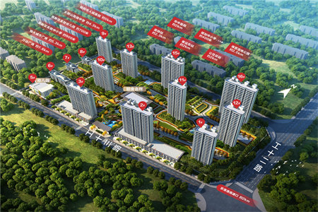 华夏城市花园3室2厅1卫55万79.72m2简装出售